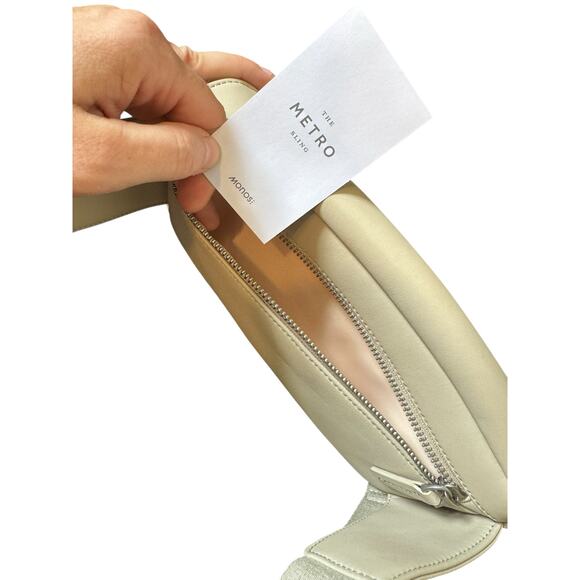 MONOS The Metro Sling Bag Ivory Vegan Leather Crossbody Fanny Pack Belt Bag EUC - Picture 9 of 10